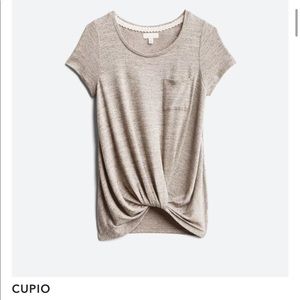 Cupio, size small, color is a heather brown/tan